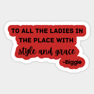 Ladies with Style & Grace Sticker